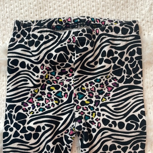 Garanimals 3 pc Animal print leggings & black long sleeve top baby girls 18 M - Picture 13 of 16